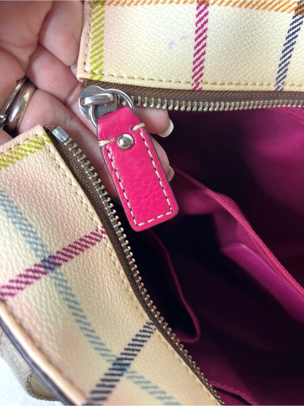 Coach Heritage Tattersall Tote Bag Plaid Pink Project Bag
F14790. - Picture 4 of 16